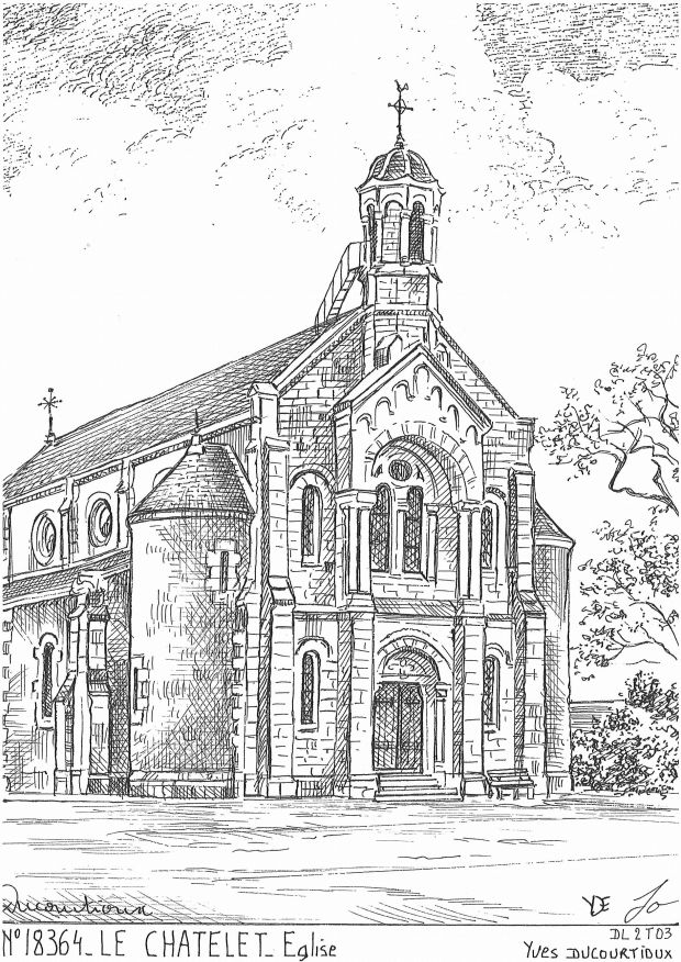 N 18364 - LE CHATELET - église